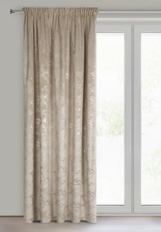 Zasłona gotowa na taśmie RAJA 140x270 Eurofirany beżowy