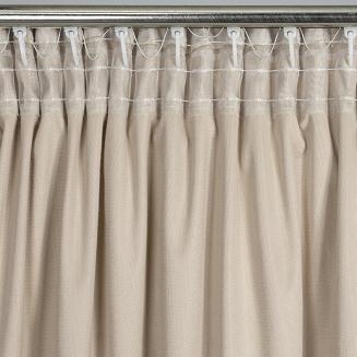 Zasłona gotowa na taśmie RAJA 140x270 Eurofirany beżowy