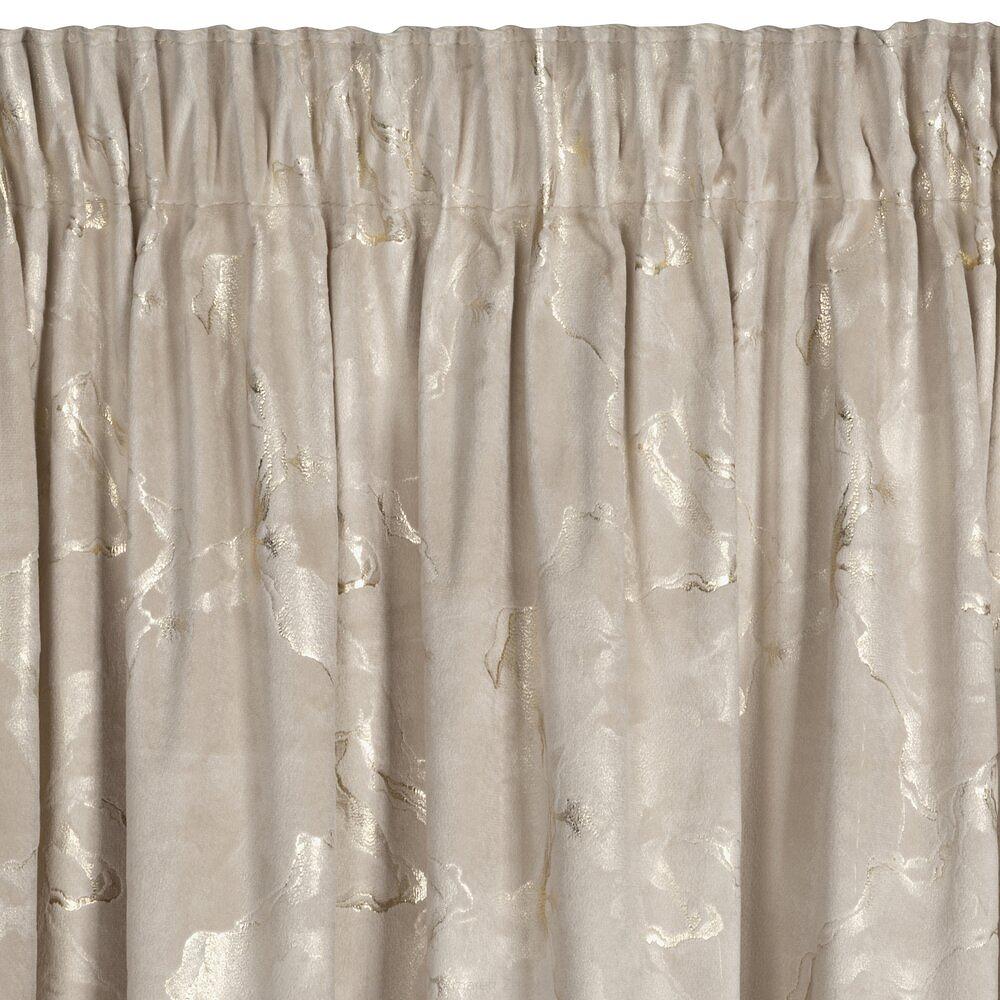 Zasłona gotowa na taśmie RAJA 140x270 Eurofirany beżowy