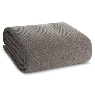 Narzuta dekoracyjna LEN 200x220 popielaty