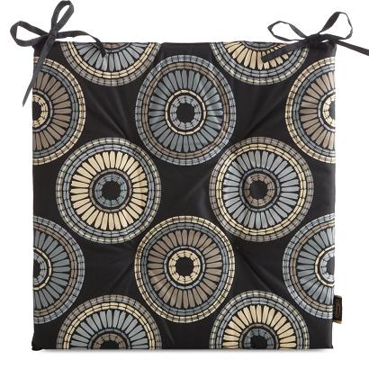 Poduszka na krzesło wodoodporna  GARDEN 43x43x4 Eurofirany czarna