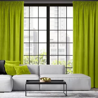 Zasłona gotowa na taśmie PIERRE 140x300 Pierre Cardin Eurofirany oliwkowy