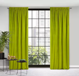 Zasłona gotowa na taśmie PIERRE 140x300 Pierre Cardin Eurofirany oliwkowy