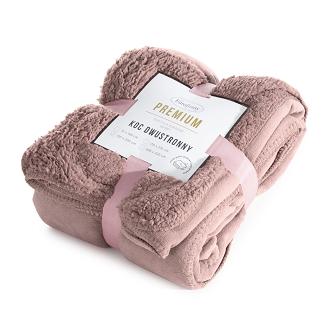 Koc narzuta TEDY 170x210 Eurofirany różowy