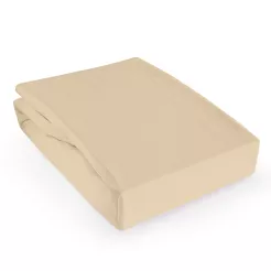 Prześcieradło ochronne z gumką jersey 180x200 Darymex beżowe
