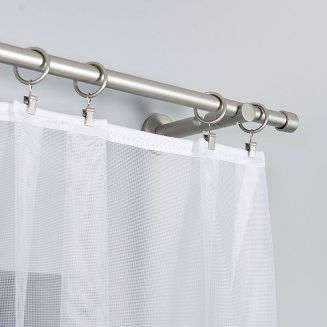 Firanka żakardowa gotowa na żabki JOANNA 330x160 biała