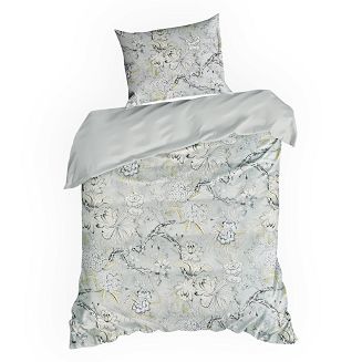 Pościel satynowa SPRING 220x200 Eurofirany jasnostalowy