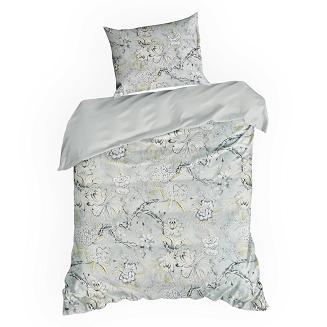 Pościel satynowa SPRING 220x200 Eurofirany jasnostalowy