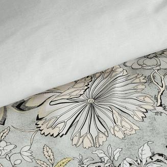 Pościel satynowa SPRING 220x200 Eurofirany jasnostalowy