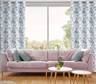 Zasłona gotowa na przelotkach BEVERLY 140x250 Eurofirany biały