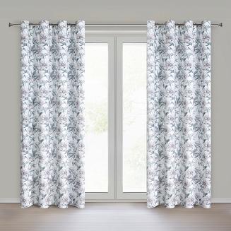 Zasłona gotowa na przelotkach BEVERLY 140x250 Eurofirany biały