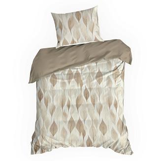 Pościel bawełniana DAFNE 140x200 Design91 brązowy