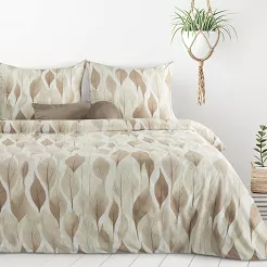 Pościel bawełniana DAFNE 140x200 Design91 brązowy