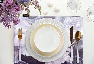 Obrus dekoracyjny VELVET 30x40 Eurofirany fioletowy