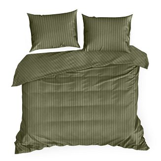 Pościel satynowa VERA 220x200 Eurofirany oliwkowy