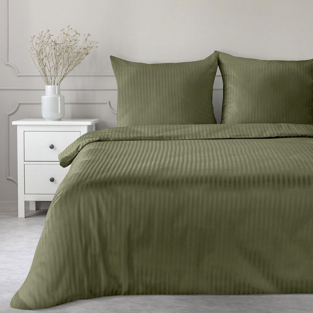 Pościel satynowa VERA 220x200 Eurofirany oliwkowy