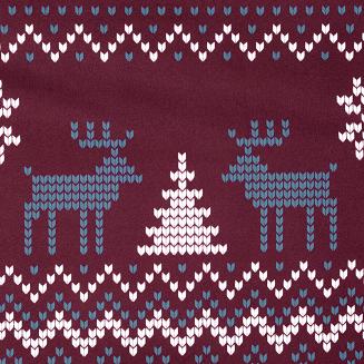 Komplet pościeli świąteczny POS 140x200 Eurofirany bordowy