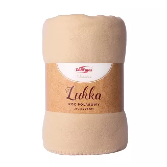 Koc narzuta polarowa LUKKA 150x200 Darymex beżowy
