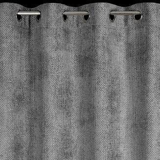 Zasłona gotowa na przelotkach ALETA 135x250 Eurofirany popielaty