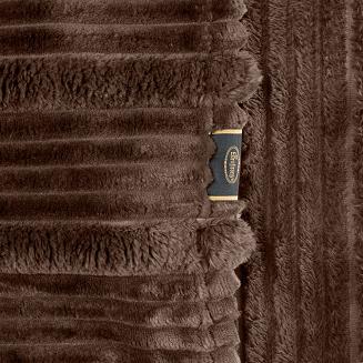 Koc narzuta NINA 150x200 Eurofirany ciemnobrązowy