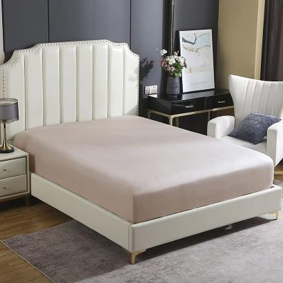 Prześcieradło satyna bawełniana z gumką 120x200 SIN kaszmirowe