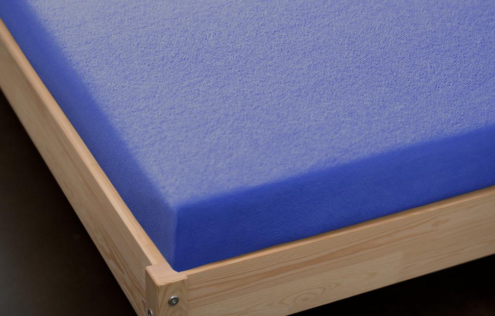 Prześcieradło jersey z gumką 200x220 chabrowy