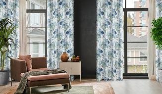 Zasłona gotowa na przelotkach ALVA 140x250 Eurofirany wielokolorowy