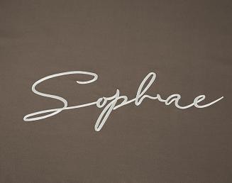 Pościel 160x200 taupe srebrny haft satynowa lamówka