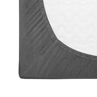 Prześcieradło jersey z gumką 120x200 Darymex stalowe