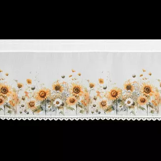 Firana gotowa na taśmie SUNFLOWER 150x40 Eurofirany biały
