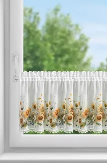 Firana gotowa na taśmie SUNFLOWER 150x40 Eurofirany biały
