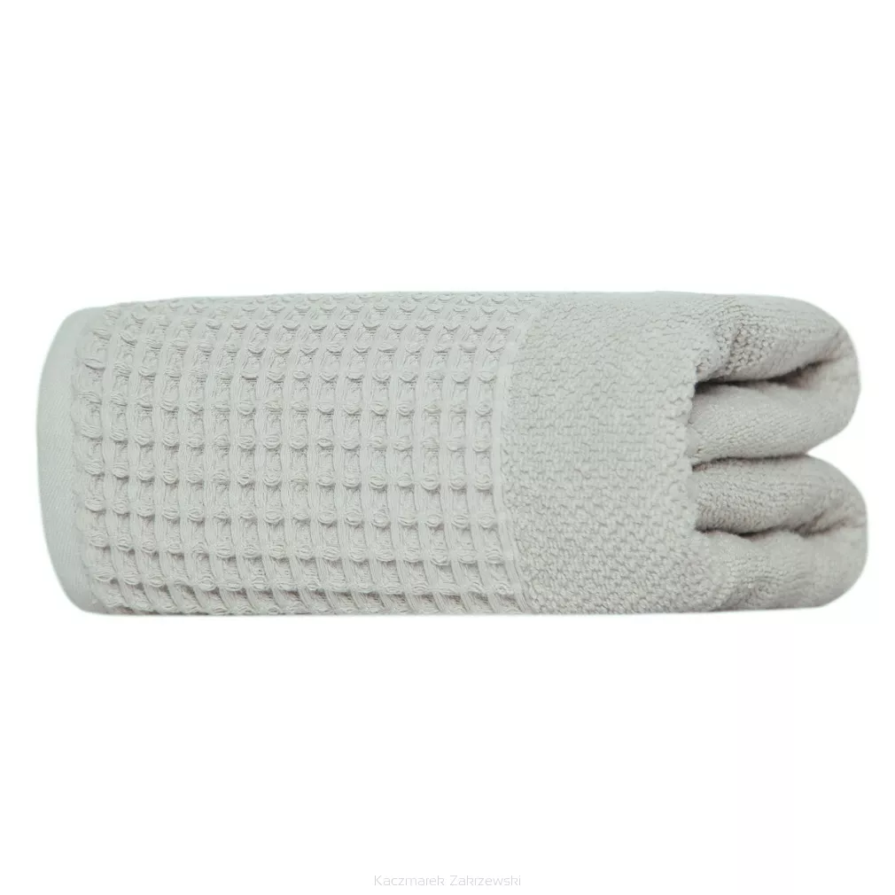 Ręcznik bawełniany WAFFLE 50x100 jasnoszary
