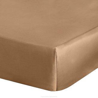 Prześcieradło satynowe z gumką NOVA3 100x200 Eurofirany ceglaste