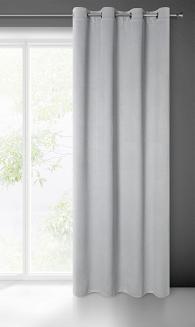 Zasłona gotowa na przelotkach AMARO 140x250 Eurofirany szary