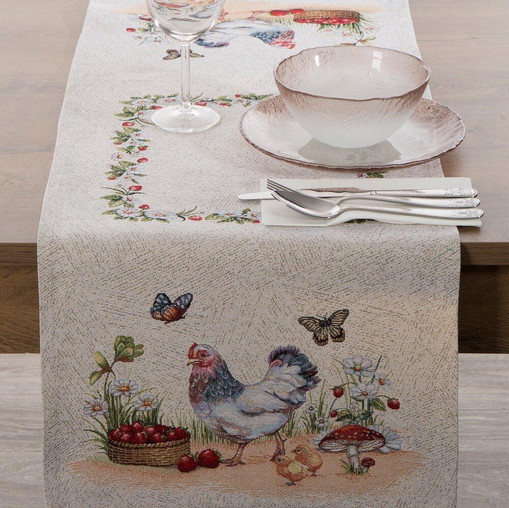 Obrus dekoracyjny 40x100 Eurofirany naturalny