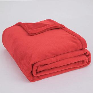 Pościel z mikrofibry MIŚ Cozy 200x220 czerwona