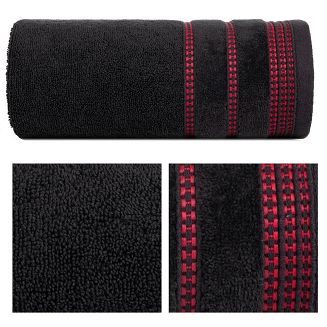Ręcznik bawełniany AMANDA 50x90 Eurofirany czarny