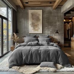 Pościel frotte 160x200 Darymex szara