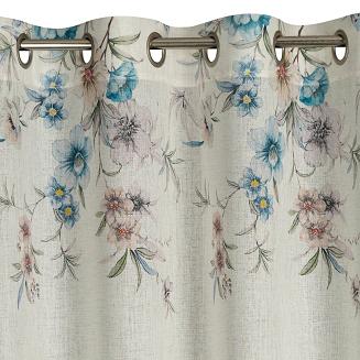 Zasłona gotowa na przelotkach IVY 140x250 Eurofirany naturalny