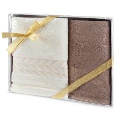 Komplet ręczników 70X140 Eurofirany kremowy