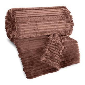 Koc narzuta NINA 220x200 Eurofirany beżowy