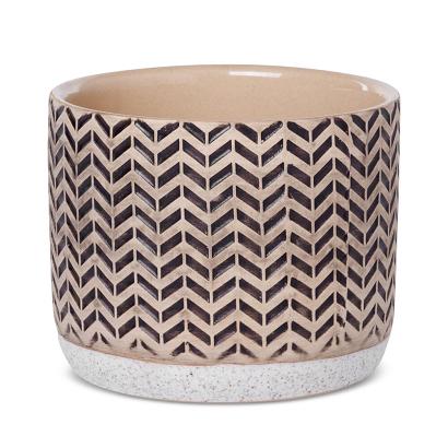 Donica dekoracyjna KERI 12x12x10 Eurofirany kremowa