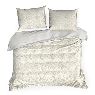 Pościel satynowa SPRING100 220x200 Eurofirany ciemnobeżowy