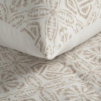 Pościel satynowa SPRING100 220x200 Eurofirany ciemnobeżowy