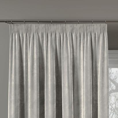 Zasłona gotowa na taśmie VELVI 140x260 szara