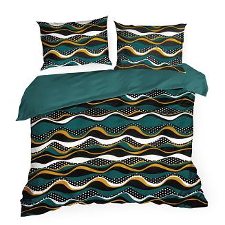 Pościel satynowa NIKA 160x200 Eurofirany morski