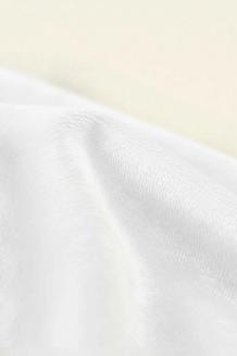 Prześcieradło polarowe z gumką MIŚ Fluffy 120x200 mikrofibra białe