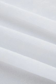 Prześcieradło polarowe z gumką MIŚ Fluffy 120x200 mikrofibra białe