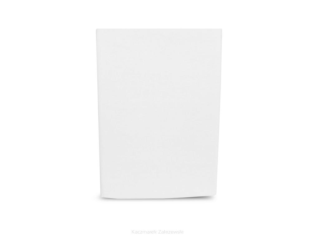 Prześcieradło bawełniane bez gumki 140x200 biały