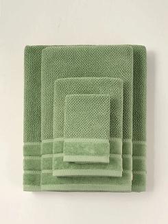 Ręcznik bawełniany o ryżowej strukturze Loren 50x90 pistacjowy